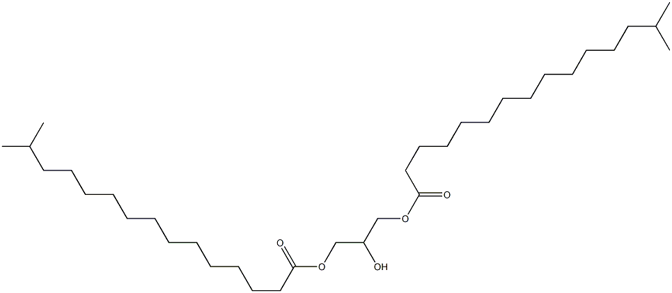 1,3-bis(14-methylpentadecanoyl)glycerol Structure