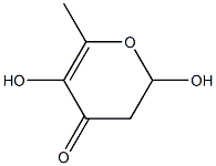 2,3-dihydro-2,5-dihydroxy-6-methyl-4H-pyran-4-one Structure