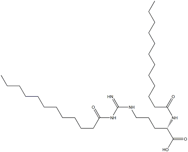 N(alpha),N(gamma)-dilauroylarginine 구조식 이미지