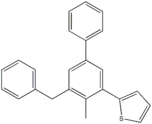 3-benzyl-5-phenyl-2-tolylthiophene 구조식 이미지