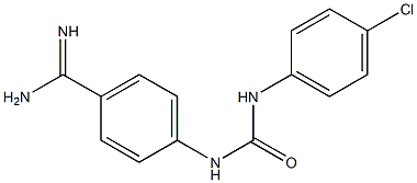 1-(4-amidinophenyl)-3-(4-chlorophenyl)urea 구조식 이미지