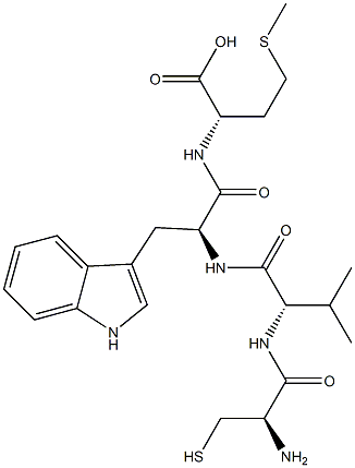 cysteinyl-valyl-tryptophyl-methionine 구조식 이미지