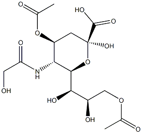 4,9-di-O-acetyl-N-glycolylneuraminic acid Structure