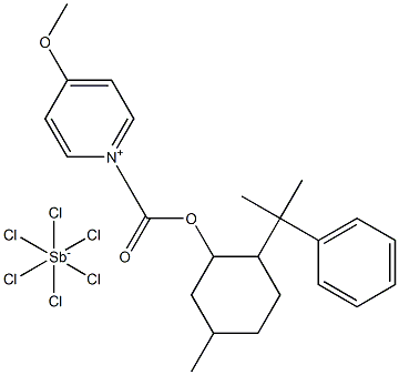 4-methoxy-1-(8-phenylmenthoxycarbonyl)pyridinium hexachloroantimonate 구조식 이미지