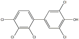 2',3,3',4',5-pentachloro-4-hydroxybiphenyl 구조식 이미지