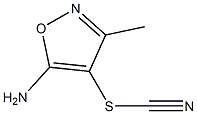 3-methyl-5-aminoisoxazole-4-thiocyanate 구조식 이미지