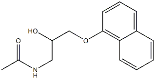 1-acetamino-3-(1-naphthyloxy)-2-propanol 구조식 이미지