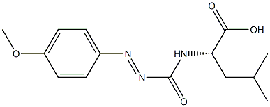 N-(4-methoxyphenylazoformyl)leucine Structure
