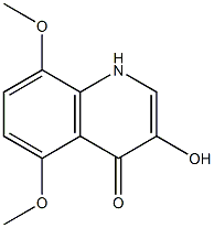 5,8-dimethoxy-3-hydroxy-4-quinolone Structure