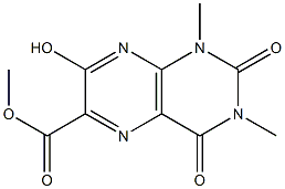 methyl 7-hydroxy-1,3-dimethyl-2,4-dioxo-1,2,3,4-tetrahydropteridine-6-carboxylate 구조식 이미지