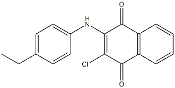 2-chloro-3-((4-ethyl-phenyl)-amino)-1,4-naphthalendione Structure