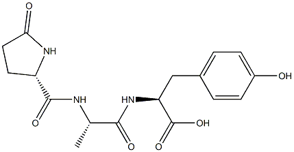 pyroglutamyl-alanyl-tyrosine 구조식 이미지