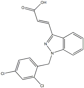1-(2,4-dichlorobenzyl)indazole-3-acrylic acid Structure