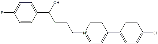 4-(4-chlorophenyl)-1-(4-(4-fluoro-phenyl))-4-hydroxybutylpyridinium Structure