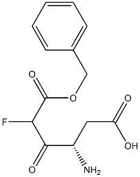 benzyloxycarbonyl-aspartyl-fluoromethane Structure