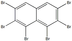 2,3,4,5,6,7-hexabromonaphthalene 구조식 이미지