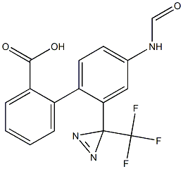 4-((3-(3-(trifluoromethyl)-3H-diazirin-3-yl)phenyl)carboxamido)benzoic acid 구조식 이미지