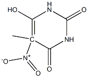 5-nitro-6-hydroxythymine 구조식 이미지