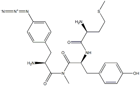 methylmethionyl-tyrosyl-4-azido-phenylalanine amide Structure