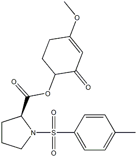 6-(N-tosylprolyloxy)-3-methoxycyclohex-2-enone Structure