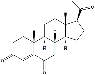 pregn-4-en-3,6,20-trione Structure