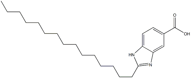 2-n-pentadecylbenzimidazole-5-carboxylic acid 구조식 이미지