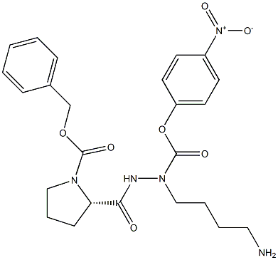 N-carbobenzoxy-prolyl-azalysine-4-nitrophenyl ester 구조식 이미지