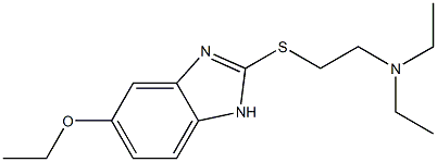 2-(2-(diethylamino)ethyl)thio-5-ethoxybenzimidazole Structure