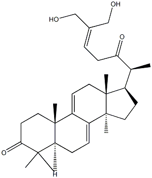 26,27-dihydroxy-5 alpha-lanosta-7,9(11),24-triene-3,22-dione Structure