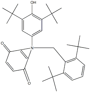 N-(4'-HYDROXY-3',5'-DI-TERT-BUTYLPHENYL)-2,6-DI-TERT-BUTYLBENZIMINOQUINONE 구조식 이미지