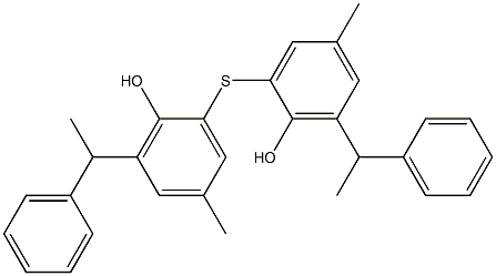 2,2'-THIOBIS(4-METHYL-6-ALPHA-PHENYLETHYLPHENOL) Structure