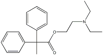 2,2-DIPHENYLPROPIONICACID,N,N-DIETHYLAMINOETHYLESTER Structure