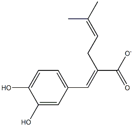 3-METHYL-2-BUTENYLCAFFEATE 구조식 이미지