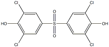 BIS(3,5-DICHLORO-4-HYDROXYPHENYL)SULFONE 구조식 이미지