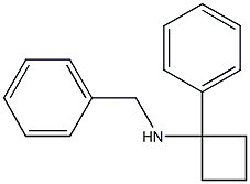 N-(1-PHENYLCYCLOBUTYL)BENZYLAMINE Structure