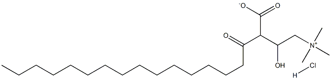 PALMITOYLCARNITINEHYDROCHLORIDE Structure