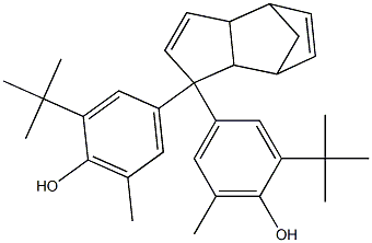 DI(3-TERT-BUTYL-4-HYDROXY-5-METHYLPHENYL)-DICYCLOPENTADIENE Structure