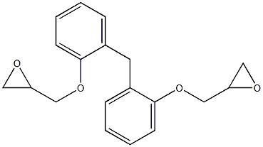 BIS(HYDROXYPHENYL)METHANEBIS(2,3-EPOXYPROPYL)ETHER Structure