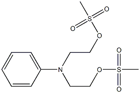 N,N-BIS(2-(METHYLSULFONYL-OXY)ETHYL)ANILINE 구조식 이미지