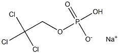 ETHANOL,2,2,2-TRICHLORO-,HYDROGENPHOSPHATE,SODIUMSALT 구조식 이미지