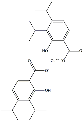 COPPER(3,4-DIISOPROPYLSALICYLATE) Structure
