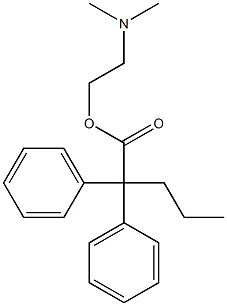 2-DIMETHYLAMINOETHANOL,ESTERWITH2,2-DIPHENYLVALERICACID Structure