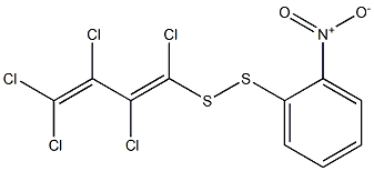 1,2,3,4,4-PENTACHLOROBUTADIENYL-2-NITROPHENYLDISULPHIDE 구조식 이미지