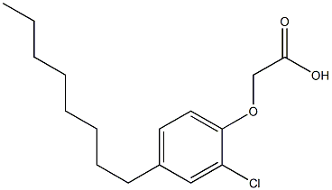 2-CHLORO-4-OCTYLPHENOXYACETICACID Structure