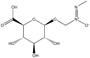 METHYLAZOXYMETHANOL-BETA-D-GLUCOSIDURONICACID Structure