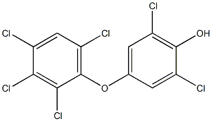 2,6-DICHLORO-4-(2,3,4,6-TETRACHLOROPHENOXY)PHENOL Structure