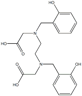 N,N'-BIS(ORTHO-HYDROXYBENZYL)ETHYLENEDIAMINE-N,N'-DIACETICACID 구조식 이미지