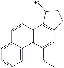 16,17-DIHYDRO-15-HYDROXY-11-METHOXY-15H-CYCLOPENTA[A]PHENANTHRENE Structure