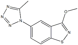 5-(METHYLTETRAZOLYL)-3-METHOXY-BENZISOTHIAZOLE 구조식 이미지