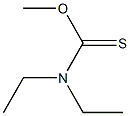 DIETHYLTHIOCARBAMICACIDMETHYLESTER Structure